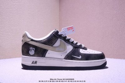 海外限量发售！公司级Nike Air Force 1 '07 Low “Supreme联名 米黑Af1”空军一号 低帮 运动鞋 休闲鞋 折边针车 工艺难度大 原