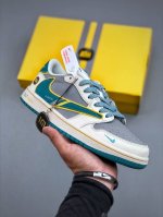 Travis Scott X Nike Air Jordan 1 Low X Su7 Ultra Air Jordan 1 Low 反转白灰绿小钩满天星倒钩 全