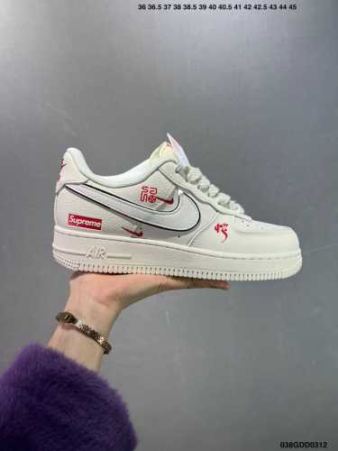 260 公司级Nike Air Force 1 ‘07 Low “联名”空军一号 低帮 运动鞋 休闲鞋 折边针车 工艺难度大 原楦头原纸板 原装鞋盒 定制五金配
