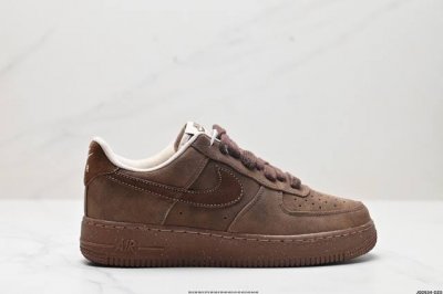 公司级Nike Air Force 1 Low 美德拉棕 原楦头原纸板 打造纯正空军版型 专注外贸渠道 全掌内置蜂窝气垫 原盒配件 原厂中底钢印、拉帮完美 官方