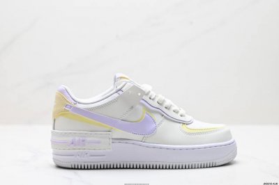 公司级耐克Nike Wmns Air Force 1 Shadow全新少女系解构主义设计 马卡龙空军一号轻量增高低帮百搭板鞋 为经典设计注入玩味元素 分层结构、