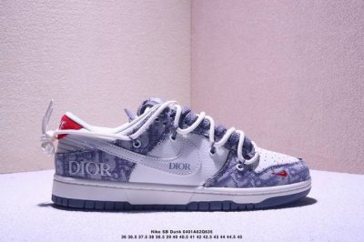 Nike Sb Dunk Low“迪奥联名 绑带织布白勾” 周年高端定制 低帮休闲板鞋 定制鞋盒 大厂纯原品质出货 超高清洁度 皮料切割干净无任何毛边 细节完美