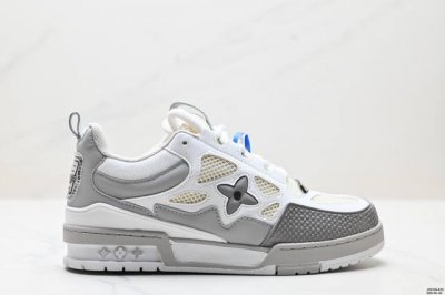 真标全新Lv路易威登Louis Vuitton Trainer Sneaker Low休闲运动文化百搭板鞋 尺码:40-45 Id:Jzd129-Ezr