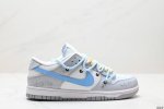 公司级绑绳off-White解构风定制，耐克nike Sb Dunk Low”Milk White Pink Smile“扣篮系列低帮休闲运动滑板板鞋 采用软质