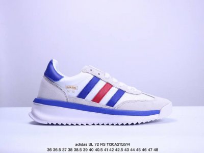 Adidas Originals Sl 72 Rs 阿迪休闲防滑耐磨低帮板鞋 经典低帮设计和橡胶外底，采用舒爽尼龙鞋面，绒面革饰面和皮革细节 搭载着 Ecote