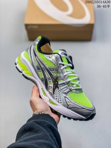 180 真标带半码 Asics Gel-Kayano 14 黑黄银男女低帮复古休闲跑步鞋1201A019-751 尺码：36-45半 编码：02Jxd314A2