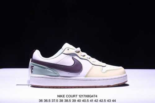 真标耐克 Nike Court Borough Low 低帮百搭透气休闲运动板鞋 经典耐用的设计 兼顾舒适脚感和出众风范 演绎匠心之作 结构性的支撑贴合感结合复