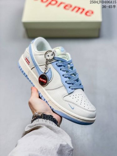 海外爆款限量发售！公司级 Nike Sb Dunk Low“石头岛Supreme联名 米蓝满天星” 周年高端定制 低帮休闲板鞋 定制鞋盒 大厂纯原品质出货 超高