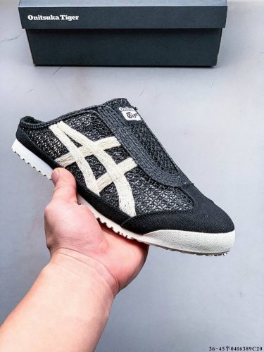 亚瑟士Asics Mexico 66 Slip-On 鬼塚虎系列透气网孔休闲半拖 0416389C20