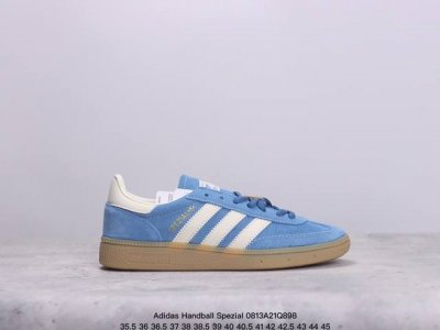 公司级adidas Handball Spezial 官方正确版本 阿迪达斯经典款 复古休闲板鞋 全鞋采用反毛皮制作 牛筋耐磨大底 承载青春情怀的板鞋 经典三条