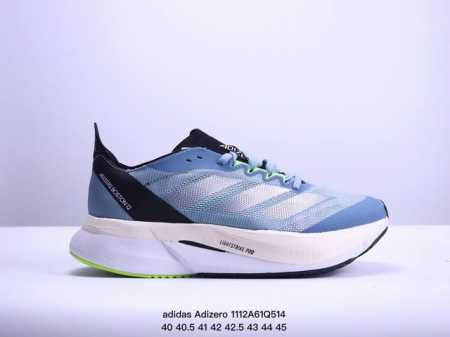 adidas Adizero Boston 12 圆头舒适防滑透气 低帮跑步鞋 女款 黑白 XM1112Q514 - 点击图像关闭