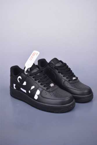 Nike Air Force 1 Low Cdg黑 原楦头原纸板 打造纯正空军版型 专注外贸渠道 全掌内置蜂窝气垫 原盒配件 原厂中底钢印、拉帮完美 官方货号：