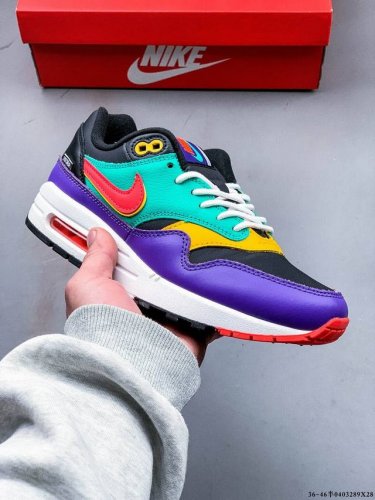 公司级！耐克 Nike Nike Air Max 1 87 限定配色 气垫缓震跑步鞋 0403289X28