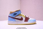 Air Jordan 1 Mid 中帮 红豆奶茶 Aj1 乔丹1代 Aj1 乔1 中邦 胭脂水粉 乔丹篮球鞋系列 整双鞋配色采用Air Jordan 1经典的黑