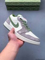 公司级头层！耐克Nike Air Jordan 1 Low Aj1乔1 倒勾低帮潮流缓运动休闲板鞋。Aj1 低帮拼接 完美版型真头层牛皮# 内置缓震气垫 原鞋开