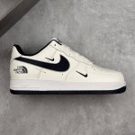 本地 核心私 nike Air Force 1 '07 Low 北面联名--- 白蓝三钩 高端定制 低帮休闲板鞋 定制鞋盒 大厂纯原品质出货 超高清洁度 皮料切