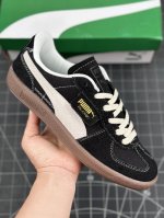 彪马puma Palermo Sophia Chang 防滑耐磨低帮德训板鞋 男女同款运动鞋 沿用德训鞋经典外观 鞋身和鞋舌分别添加了品牌标志性 Logo和元素