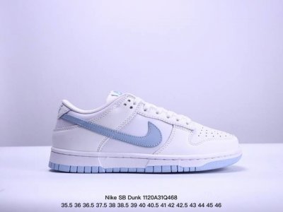 Nike 耐克 ，男女鞋半码制，更新窄楦翘头版型，采用硬质粒面牛剖革鞋面材质，鞋垫嵌eva缓震物料，窄版翘头耐磨橡胶大底官方新色！耐克nike Sb Dunk