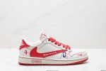 公司级Aj1倒勾Travis Scott X Air Jordan 1 ” Reverse Mocha “ Aj1乔1 Ts 闪电 联名倒钩 低帮文化篮球鞋 完