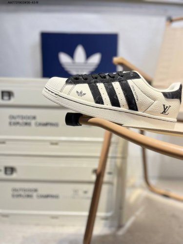 lv X Adidas Originals Superstar 经典配色 经典贝壳头官网同步 实拍首发渠道正品订单 诠释市场最高工艺水平区别市面普通真标版本 进