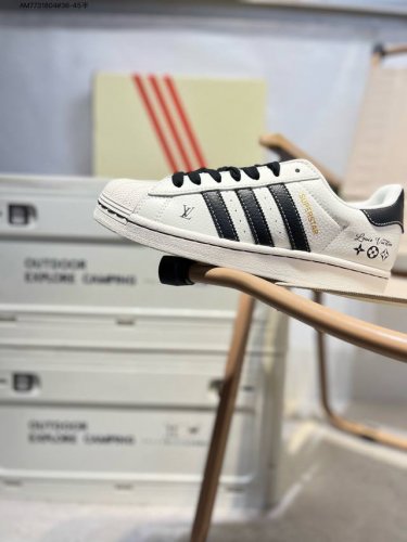 Lv X Adidas Originals Superstar Al经典配色 经典贝壳头官网同步 实拍首发渠道正品订单 诠释市场最高工艺水平区别市面普通真标版本