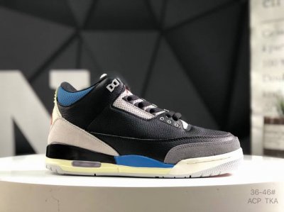 乔丹 Air Jordan 3 Retro Aj3 乔3 复古休闲运动文化篮球鞋。 首次使用经典传神Jump Man Logo 并创新使用后掌可视气垫。清爽有余