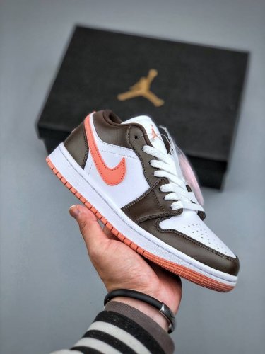280支持放店 Air Jordan 1 Low Aj1 乔1摩卡粉 配色 低帮篮球鞋 Dm1199-140 市场唯一独家头层皮打造 原鞋原档案开发 原厂皮料