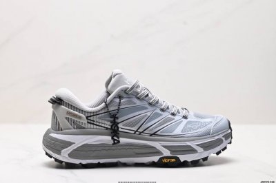 公司级Hoka One One Mafate Speed 2 Low 轻量低帮户外越野跑鞋 户外山脉越野轻量运动跑鞋 鞋面用轻的无缝架构 鞋带用了弹性不易松脱的