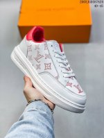 160 真标全新Lv路易威登Louis Vuitton Trainer Sneaker Low休闲运动文化百搭板鞋 尺码:40-45 编码：03Jgd357A2