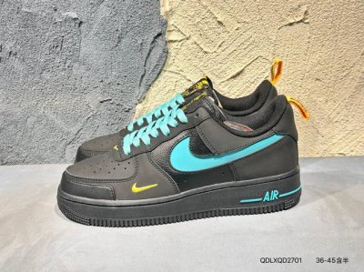 新品上市实拍 海外限定发售 公司级 Nike Air Force 1 Premium 蒂夫尼 配色 空军一号中帮休闲板鞋 定制皮料 3M反光 原楦头原纸板 纯正