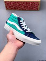 公司级硫化底！万斯Vans Sk8-Mid Slim 中帮时尚运动休闲滑板鞋 0424190T20