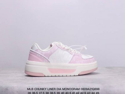 mlb Chunky Liner Dia Monogram 厚底低帮休闲鞋 Ny印花限定 牛皮材质运动鞋 尺码：36～45半 xm0809Q898