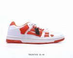 Amiri 21Ss Skel-Top 骨头低帮 头层牛皮鞋面+高密度透气网布 鞋帮侧面骨头采用两张牛皮贴合处理 立体感更好 皮料切口均油边处理，编码7002M