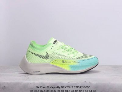 Nk Zoomx Vaporfly Next％ 2 马拉松针织面透气运动跑鞋 Cu4111-401 #内置真碳 搭载 Flyknit 材料 打造出众弹性 易于穿