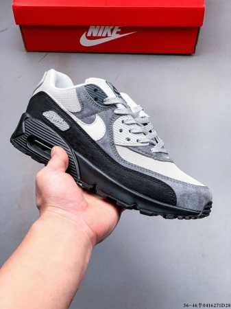集图 公司级！耐克 Wmns Nike Air Max 90 Oreo 半掌气垫全皮复古运动休闲慢跑鞋 0416271D28 - 点击图像关闭