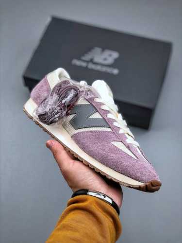 New Balance U471系列低帮经典复古休闲运动慢跑鞋“翻毛浅紫米白”U471Al 尺码：36 -45 半
