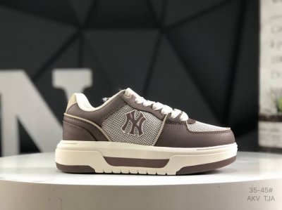 真标带半码Mlb New York Yankees X Mlb Chunky Liner Low 学长鞋系列低帮老爹风轻量增高厚底百搭休闲运动板鞋 货号：3As