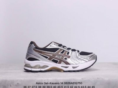 亚瑟士 Asics Gel-Kayano 14 公司级版本运动休闲透气专业缓震慢跑鞋。采用工程弹性双层再生网格密度鞋面材质，后跟3D可视gel缓震乳胶物料，升级