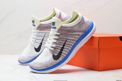 公司级耐克Nike Free 4.0 Flyknit 赤足4.0 轻跑鞋 质感新焕升级 专为短打跑造 鞋如面袜般子柔贴软合 结合性弹沙线 赋双予足众出的紧包密覆