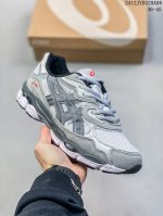 公司级asics 亚瑟士 透气网眼鞋面配合部分合成革材质 采用全新ahar+橡胶材质,更加耐磨日本专业跑鞋品牌 Asics 亚瑟士 Tiger Gel-Nyc户