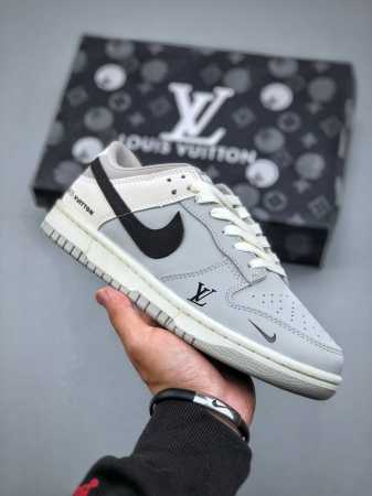 K 海外爆款限量发售！高端定制Nike Sb Dunk Low 路易威登联名------Lv白灰黑配色 高端定制 低帮休闲板鞋 定制鞋盒 大厂纯原品质出货 超高 - 点击图像关闭
