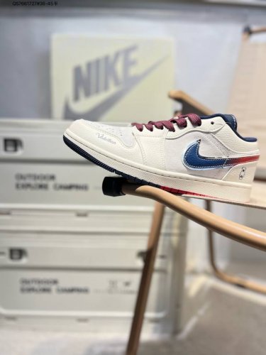 公司级头层皮乔丹Air Jordan 1 Low Aj1低帮系列篮球鞋 官方同步配色 原装级产物 #拒绝公底 立体鞋型 细节完美 高清洁度Xf8698 Qs76
