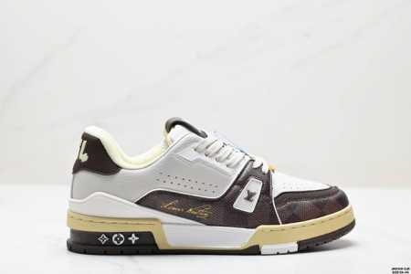 公司级全新Lv路易威登Louis Vuitton Trainer Sneaker Low休闲运动文化百搭板鞋 尺码:39-45 Id:Jkd129-Zjr - 点击图像关闭