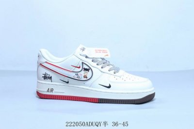 耐克 Nike Air Force 1 Af1耐克 低帮 空军一号休闲板鞋 联名 2 50Aduqy半 36-45