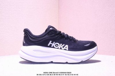 公司级Hoka One One Bondi 9 复古舒适防滑耐磨 低帮 山地户外跑步鞋 货号:1162012 尺码:36 36.5 37.5 38 38.5 3