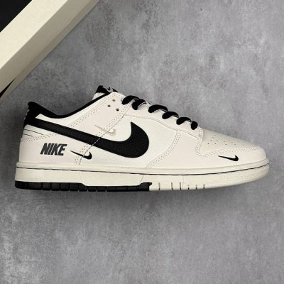 本地360 核心私 nike Sb Dunk Low 联名三勾 米黑配色 低帮休闲运动滑板板鞋 #3M反光 大厂纯原品质出货 纯正版型 定制鞋盒 皮料切割干净无