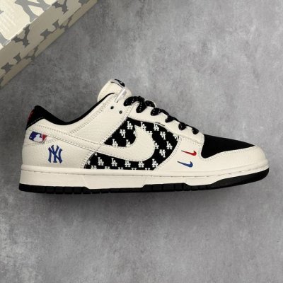 本地 核心私 Nike Sb Dunk Low Mlb联名 弹幕白勾 周年高端定制 低帮休闲板鞋 #定制鞋盒 大厂纯原品质出货 超高清洁度 皮料切割干净无任何毛