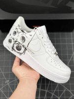 核心私 公司级耐克 X Nk Air Force 1 Supreme Comme Des Garcons Shirt 空军一号低帮板鞋 三方联名白黑六眼 经典老