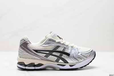 公司级Asics Gel-Kayano 14 公司级版本 亚瑟士运动休闲透气专业跑鞋 采用工程弹性双层再生针织密度鞋面材质 后跟3D可视Gel缓震乳胶物料 升级