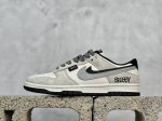 放店私 Nk Sb Dunk Low 斯图西联名 灰猪八双勾 周年高端定制 低帮休闲板鞋 Dj2024-061 #定制鞋盒 大厂纯原品质出货 超高清洁度 皮料切